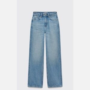 ZARA high rise straight cut jeans